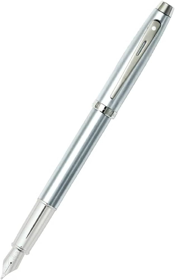 Sheaffer 100 Silver Fountain Pen – The Pen Shop